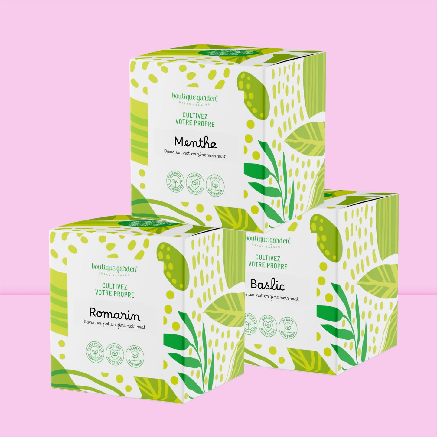 Kit jardinage facile Cultiver des herbes aromatiques avec ce kit jardinage complet - emballage cadeau originale boutique garden