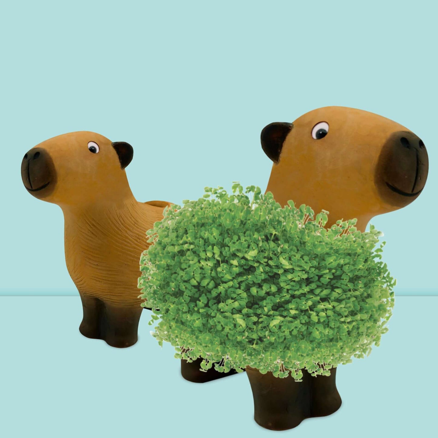 Offrez l'esprit zen du Capybara avec ce pot amusant en forme de Capybara, parfait pour la décoration et le jardinage.